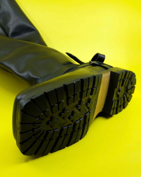  아워레가시 부츠 아워 레거시 블랙 텐실 소가죽 하이엔진 - OUR LEGACY