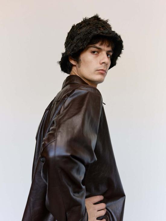  아워레가시 버킷햇 아워 레거시 옴브레 브라운 헤어리 울 버킷 햇 - OUR LEGACY