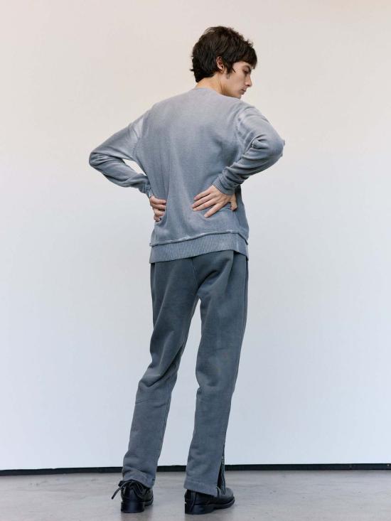  아워레가시 트레이닝/조거 팬츠 아워 레거시 워른 블랙 헤프티 플리스 코튼 트랙 팬츠 - OUR LEGACY