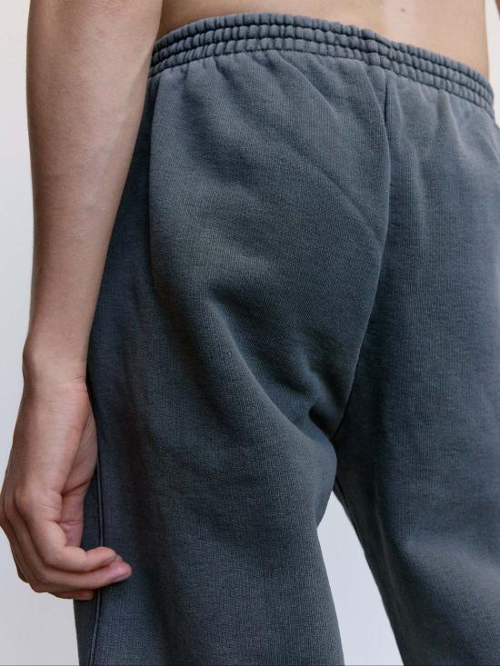  아워레가시 트레이닝/조거 팬츠 아워 레거시 워른 블랙 헤프티 플리스 코튼 트랙 팬츠 - OUR LEGACY