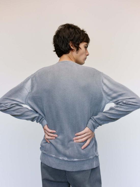  아워레가시 수트 자켓 아워 레거시 그레이 스프레이 다이 케럽 울 패럴렐 카디건 - OUR LEGACY