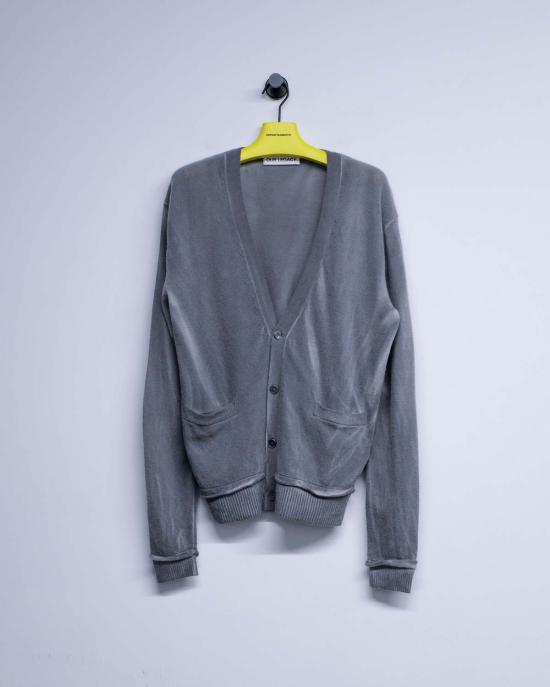  아워레가시 수트 자켓 아워 레거시 그레이 스프레이 다이 케럽 울 패럴렐 카디건 - OUR LEGACY