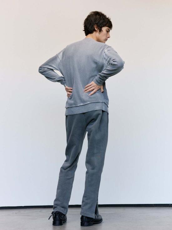  아워레가시 수트 자켓 아워 레거시 그레이 스프레이 다이 케럽 울 패럴렐 카디건 - OUR LEGACY