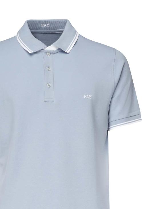  페이 폴로 티셔츠 NPMB250140STDWU602 Blue - FAY