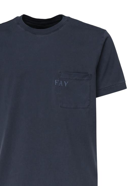  페이 반팔 티셔츠 NPMB350132TUY1U811 Blue - FAY