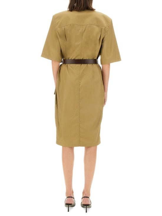  생로랑 트윌 코튼 드레스 790089 Y3A992611 Brown - SAINT LAURENT
