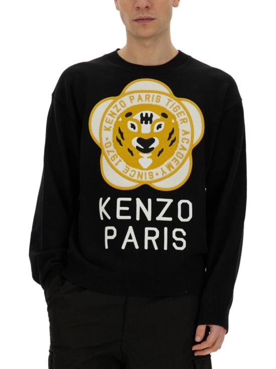  겐조 스웨터 FD65PU429 3BB99J Black - KENZO