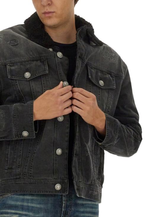  발망 데님 자켓 DH1TC315DE68 0PC Black - BALMAIN