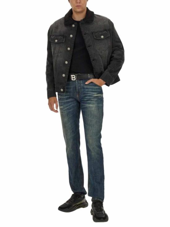  발망 데님 자켓 DH1TC315DE68 0PC Black - BALMAIN