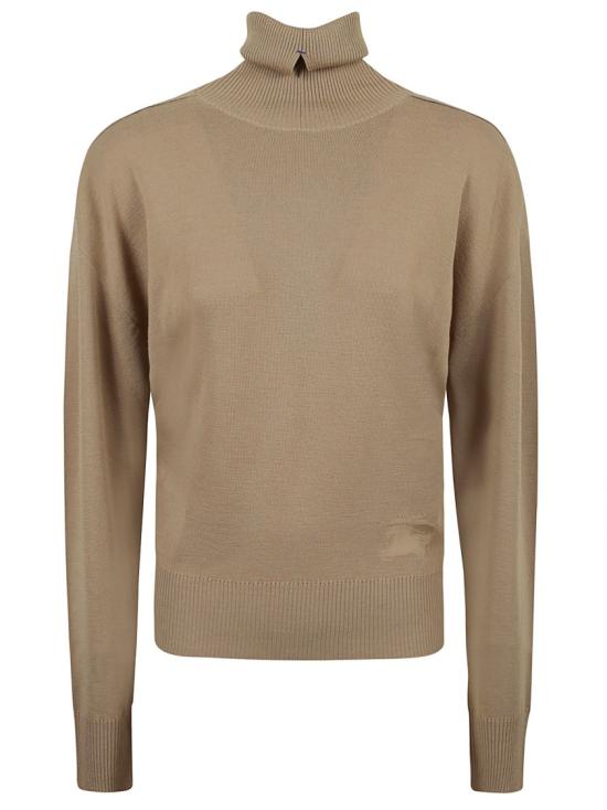  버버리 스플릿 터틀넥 라인 울 스웨터  8095115 A3743 Brown