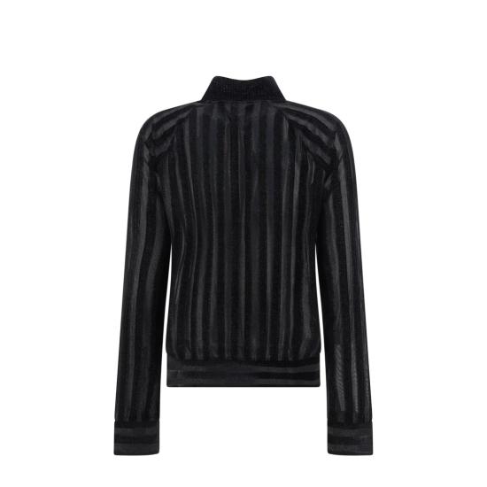  발망 터틀넥 BF1KF05348JG EAC Black - BALMAIN
