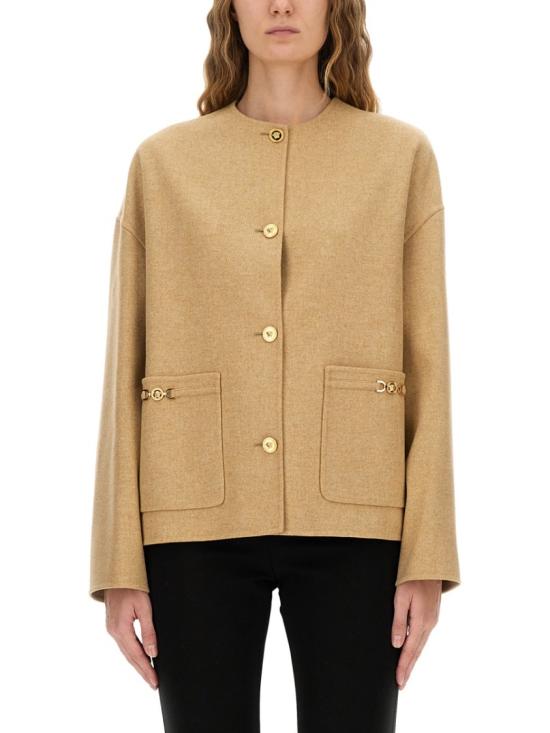 25FW 베르사체 자켓 1020312 1A153761KG00 Neutrals