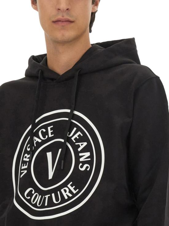  베르사체 후드 티셔츠 75GAIT08 CF06T899 Black - VERSACE