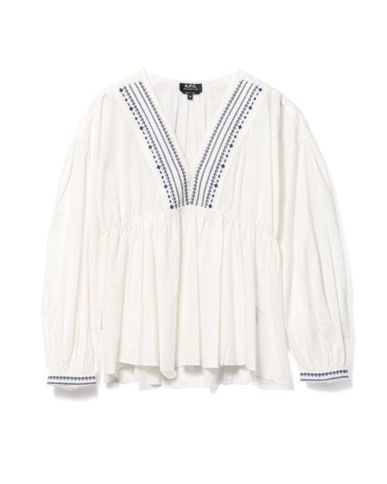 25SS 아페쎄 블라우스 COHHH F13449AAB WHITE White