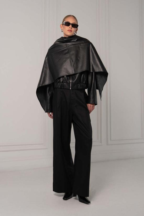  파렌테지 머플러/스카프 가죽 케이프 스카프