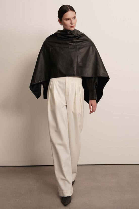  파렌테지 머플러/스카프 가죽 케이프 스카프 - PARENTEZI