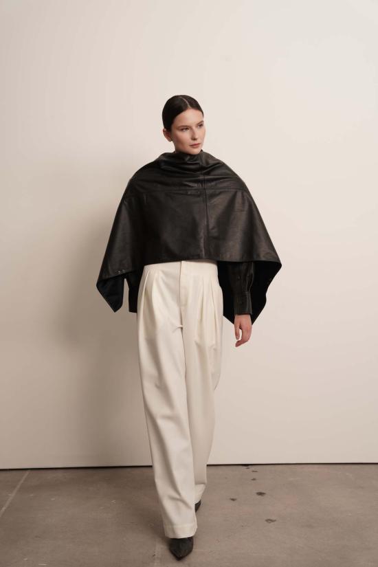  파렌테지 머플러/스카프 가죽 케이프 스카프 - PARENTEZI