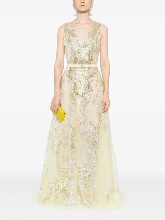  사이드 코베이시 롱 원피스 자수 롱드레스 - SAIID KOBEISY