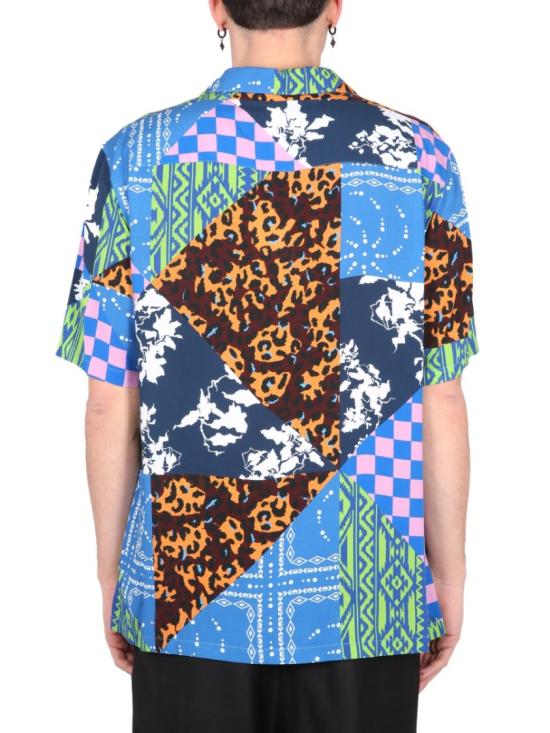 마르셀로 불론 반팔 셔츠 CMGG001 S23FAB0024584 Blue - MARCELO BURLON