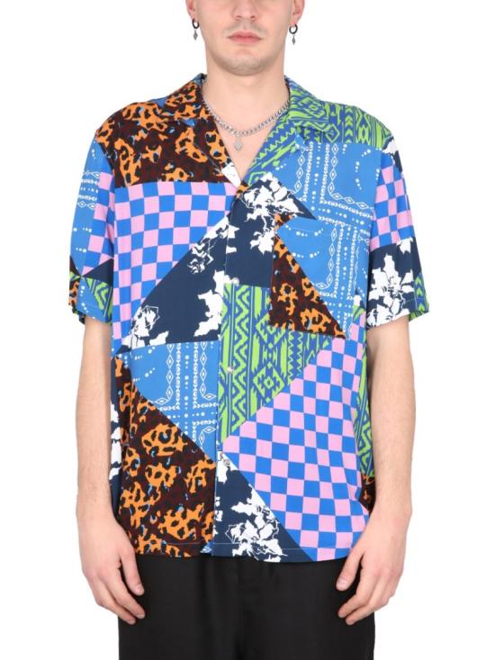  마르셀로 불론 반팔 셔츠 CMGG001 S23FAB0024584 Blue