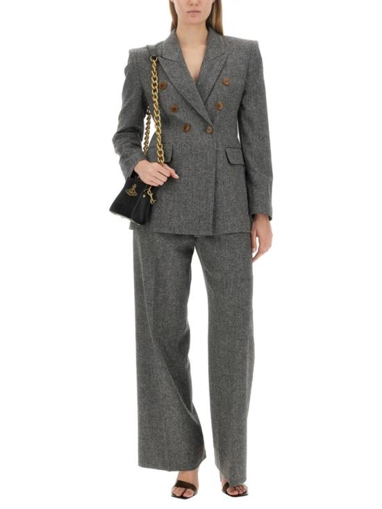  비비안웨스트우드 스트레이트 팬츠 1F01000G W00MXO314 Grey - VIVIENNE WESTWOOD