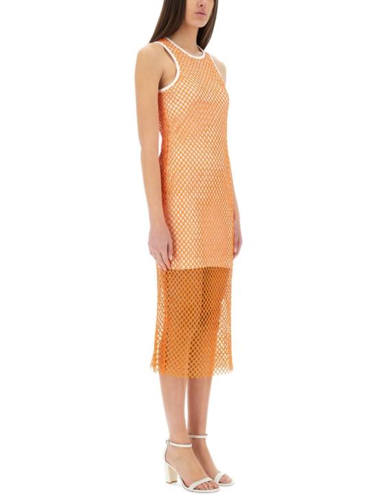 25SS 모스키노 미디 원피스 04213727 0064 Orange - MOSCHINO