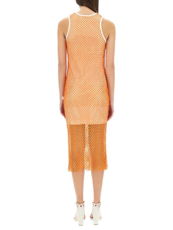  모스키노 미디 원피스 04213727 0064 Orange - MOSCHINO