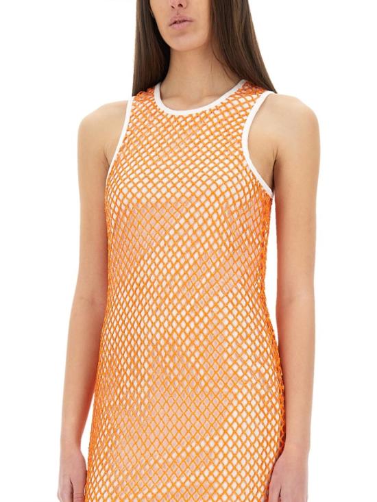  모스키노 미디 원피스 04213727 0064 Orange - MOSCHINO