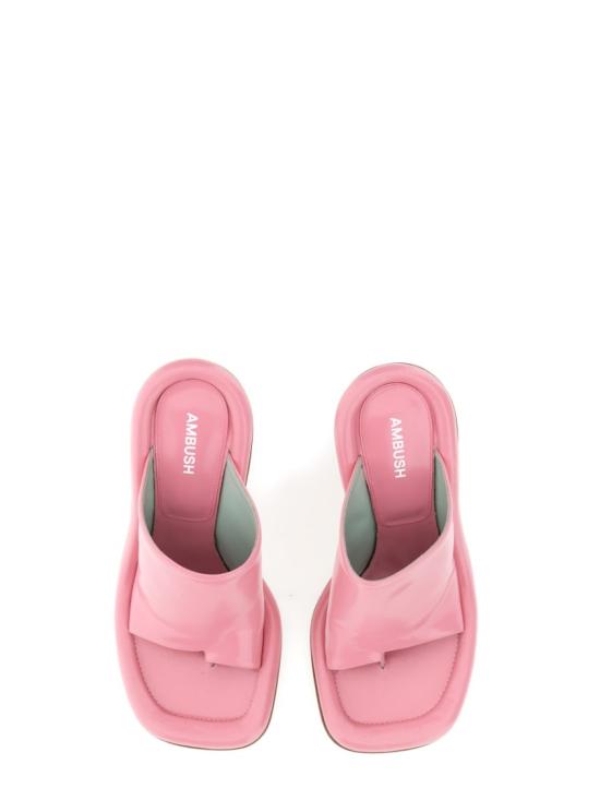  엠부시 뮬/슬리퍼 BWIJ001 S23LEA0013000 Pink - AMBUSH