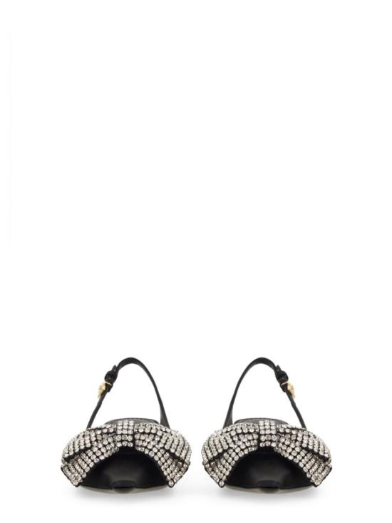  돌체앤가바나 라인스톤 새틴 슬링백 CG0843 A9S438S488 Black - DOLCE & GABBANA