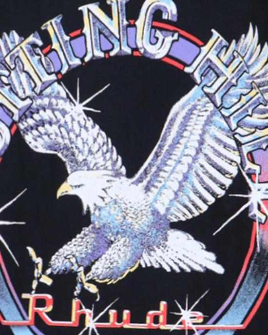 25FW 루드 반팔 티셔츠 7343825 Black - RHUDE