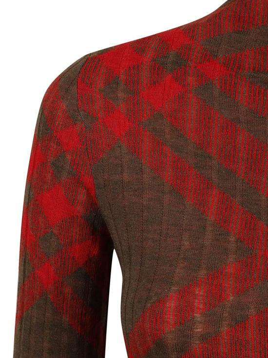  버버리 미디 원피스 8093580 C1205 Red - BURBERRY