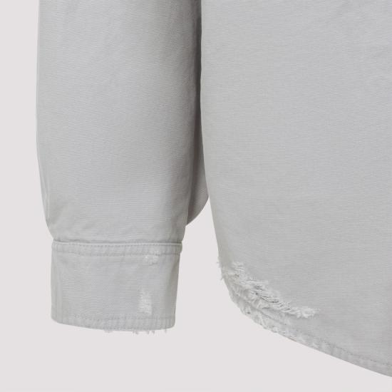 25FW 발렌시아가 워크웨어 오버셔츠 839085 TRP15 Grey - BALENCIAGA