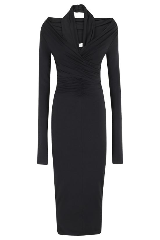 25FW 안다마네 롱 원피스 T180173A TJV053 097 Black