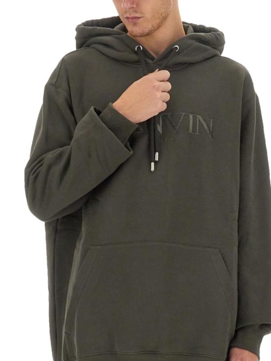  랑방 후드 티셔츠 RM HO0009 J210 H23694 Grey - LANVIN