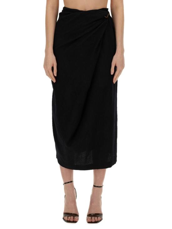  알리지 롱 스커트 153014 A3224NE Black