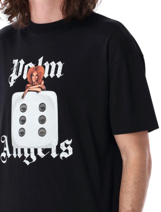 25SS 팜앤젤스 반팔 티셔츠 PMAA001S25JER00B Black - PALM ANGELS