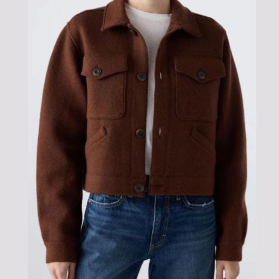  아모 데님 데님 자켓 이자벨 재킷 코코아