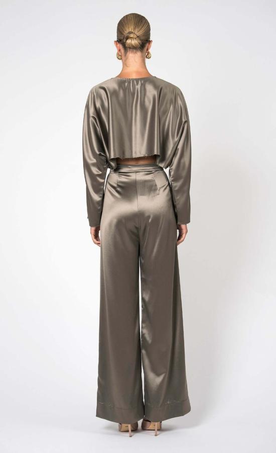  논살란트 레이블 스트레이트 팬츠 넌캐럴런트 라벨 파리 팬츠 모스 - NONCHALANT LABEL