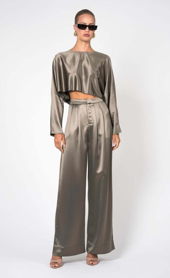  논살란트 레이블 스트레이트 팬츠 넌캐럴런트 라벨 파리 팬츠 모스 - NONCHALANT LABEL