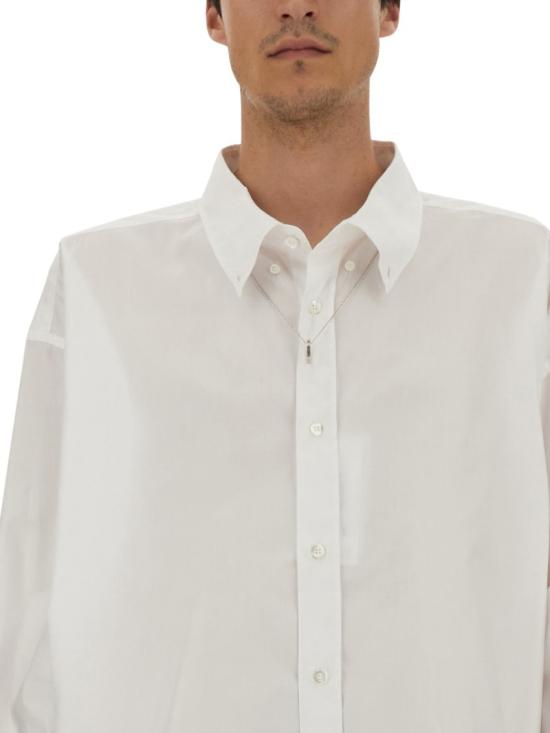  마르지엘라 긴팔 셔츠 SI1DL0002 S52925100 White - MAISON MARGIELA