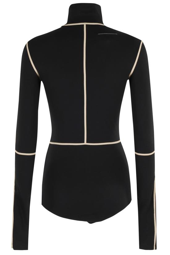 25FW MM6 메종마르지엘라 바디수트 티셔츠 S52NA0072 M20125 097 Black - MM6 MAISON MARGIELA