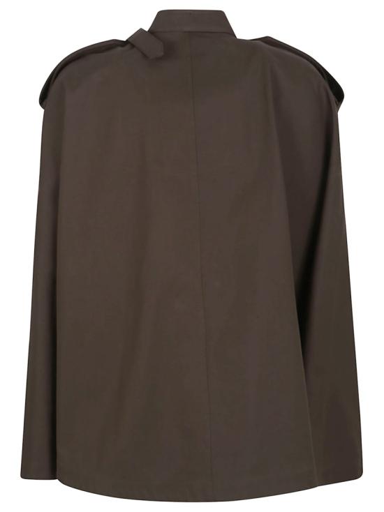 25FW 버버리 본딩 코튼 트렌치 케이프 8113209 Green - BURBERRY