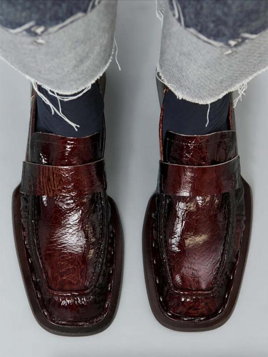  미스타 로퍼 Miista Airi  브라운 스네이크 - MIISTA