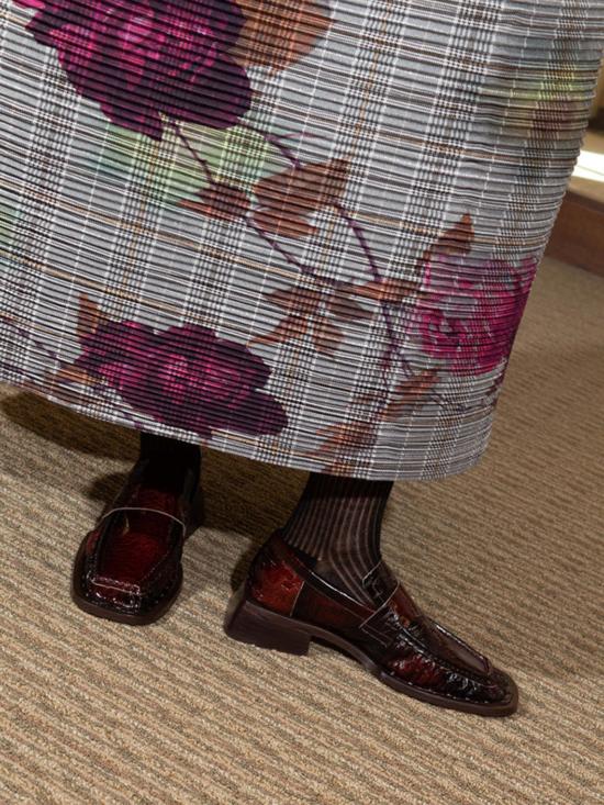  미스타 로퍼 Miista Airi  브라운 스네이크