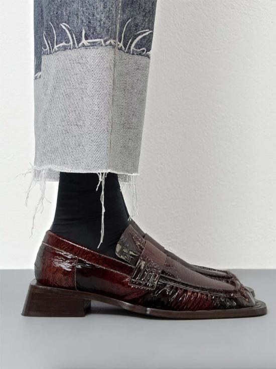  미스타 로퍼 Miista Airi  브라운 스네이크 - MIISTA