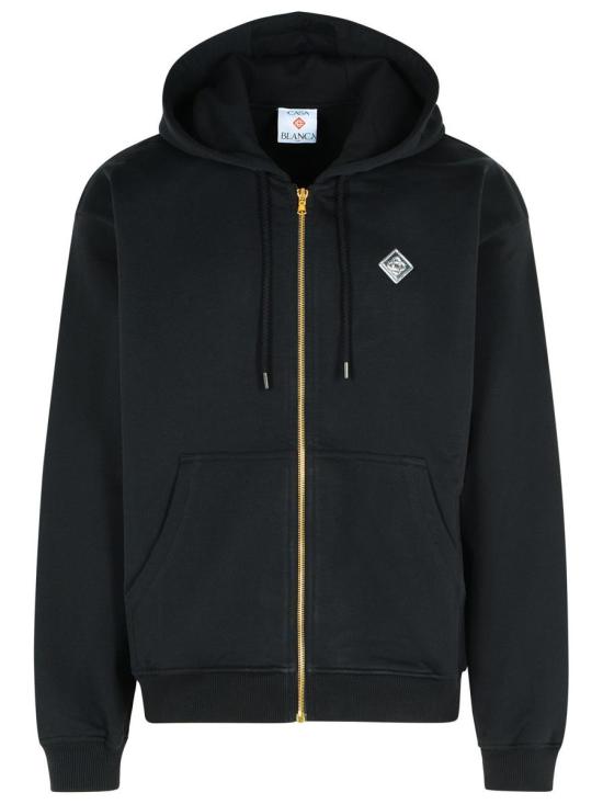 25FW 카사블랑카 스웨터 M AW25 JTP 408 02CASA CHROME Black