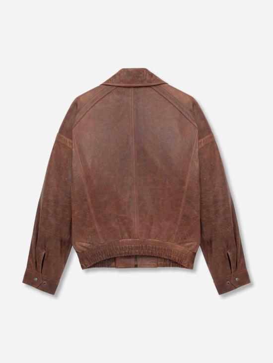 25FW 생로랑 자켓 843931YCSX2 2800BRUN CHENE BROWN - SAINT LAURENT