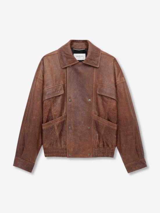 25FW 생로랑 자켓 843931YCSX2 2800BRUN CHENE BROWN