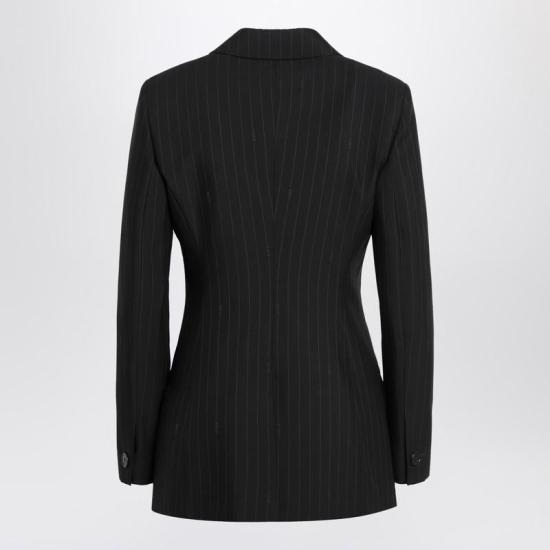25FW 구찌 핀스트라이프 더블브레스트 울 블레이저 832457Z7ASO R GUC 1152 Black - GUCCI